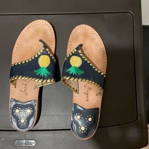 Jack Rogers Pineapple Sandals size 8